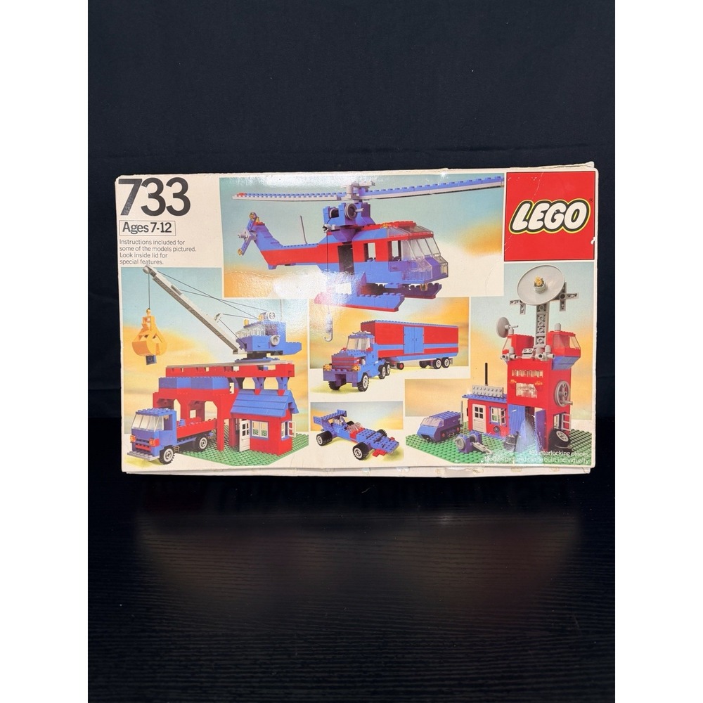 Vintage 1980 LEGO 733 Universal Building Set Empty Box Trays Only HTF Display